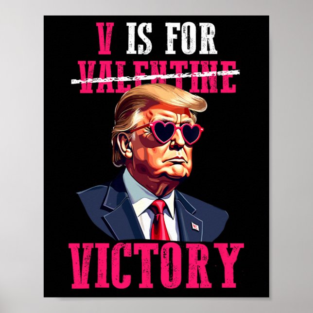 Poster Trump et la Saint-Valentin sont pour la victoire T (Devant)