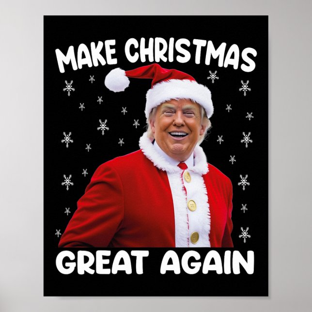 Poster Trump et Père Noël Trump (Devant)