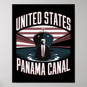 Poster Trump États-Unis Canal de Panama 2025 Nous Prenons