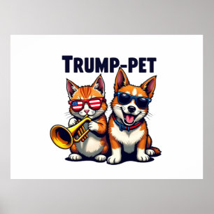 Poster Trump familier Trump Rendre nos animaux en sécurit