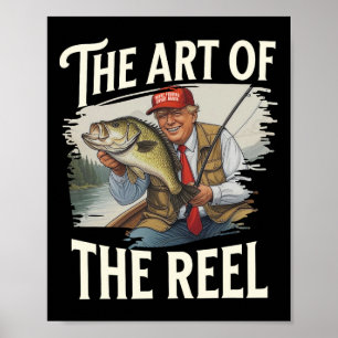 Poster Trump Fisherman L'Art Du Reel Dad Husband Re