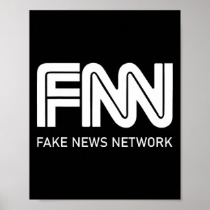 Poster Trump Fnn Réseau de Nouvelles Fusses 