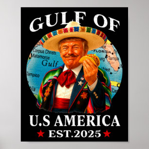 Poster Trump Golfe Des États-Unis Depuis 2025 Mexique Tru