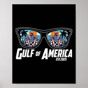 Poster Trump Golfe des États-Unis Est 2025 Trump