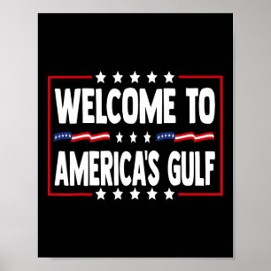 Poster Trump Golfe Des États-Unis Golfe Drôle Du Mexique 