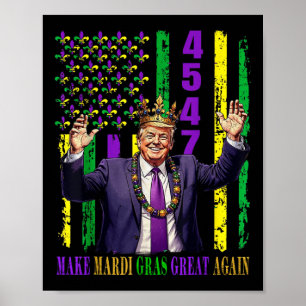Poster Trump Mardi Gras Rend Mardi Gras Génial