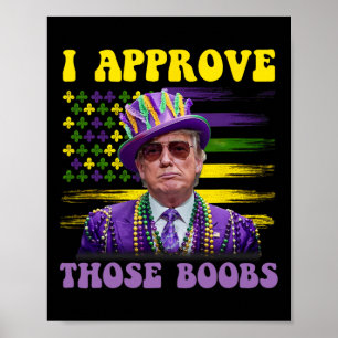 Poster Trump Mardi Gras Usa J'Approuve Ces 2