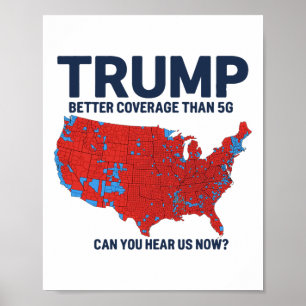 Poster Trump Meilleure Couverture Que 5g Pouvez-Vous Nous