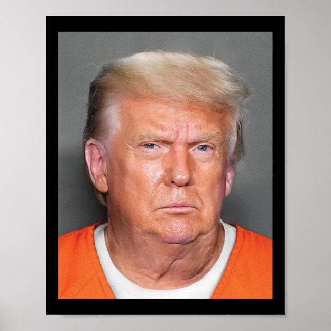 Poster Trump Mugshot (Devant)