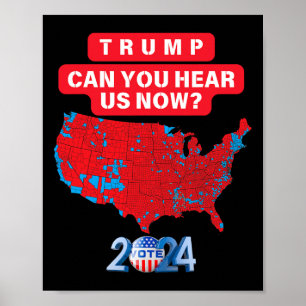 Poster Trump Peut-On Nous Entendre Maintenant Drôle Suite