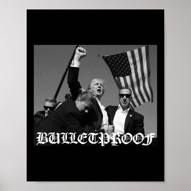 Poster Trump - Police anglaise ancienne à l'épreuve des b (Devant)