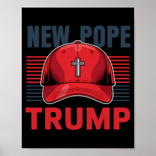 Poster Trump Pope Le Nouveau Pape Président Veut Devenir 