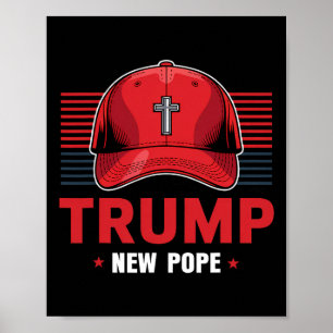 Poster Trump Pope Le Nouveau Pape Président Veut Devenir