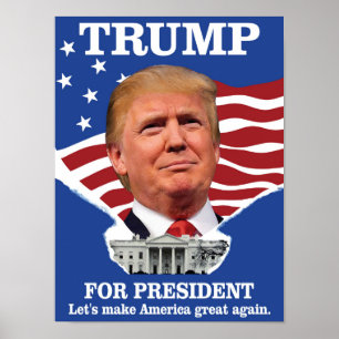 Poster Trump Pour Le Président Ronald Reagan