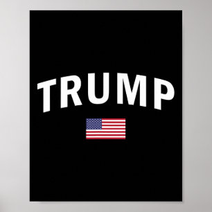 Poster Trump Président américain Sports Tee American 2024