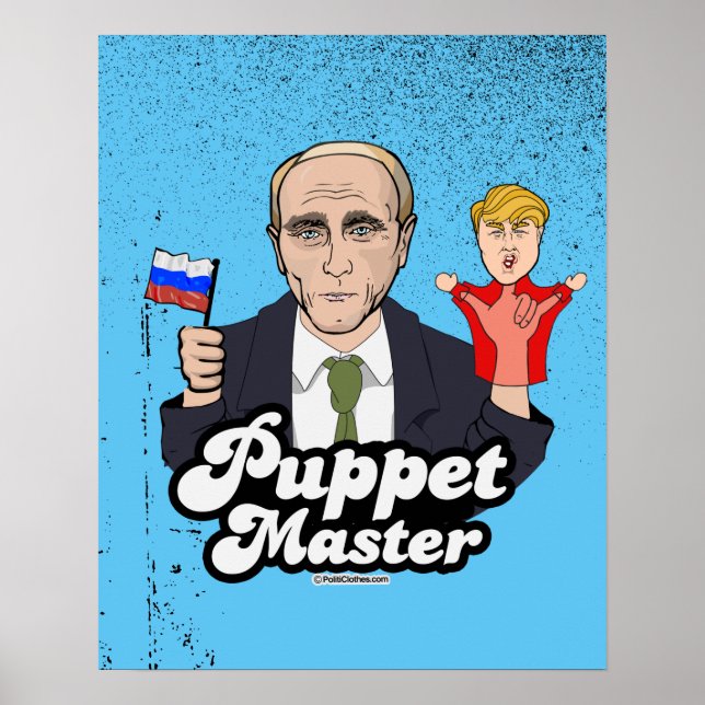 Poster Trump Puppet Master - Vladimir Poutine (Devant)