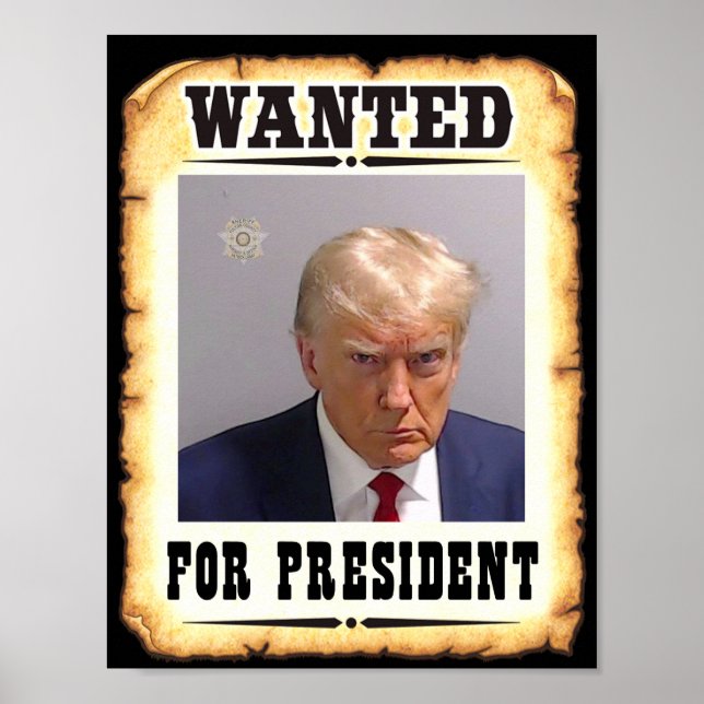 Poster Trump Recherché pour l'affiche du président (Devant)