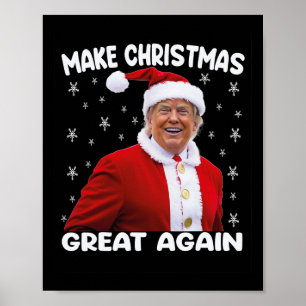 Poster Trump redonne à Noël sa grandeur Père Noël Trump 1