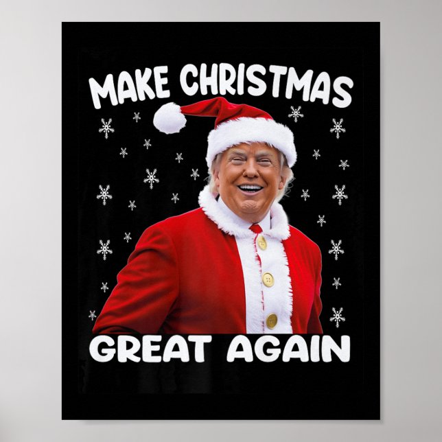 Poster Trump redonne à Noël sa grandeur Père Noël Trump 1 (Devant)