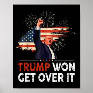Poster Trump remporte la victoire 2024 Donald Trump rempo