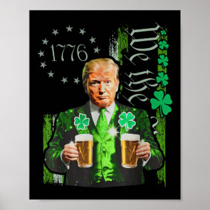 Poster Trump rend la grandeur du Jour de la Saint Patrick