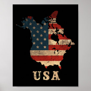 Poster Trump Rendre sa grandeur au Canada 51e État Canada