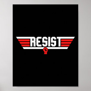 Poster Trump résiste à la contestation anti-politique de 