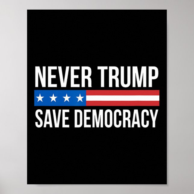 Poster Trump - Sauver la démocratie - (Devant)