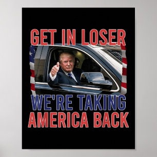Poster Trump S'Enfuit Et Reprend L'Amérique, Repub