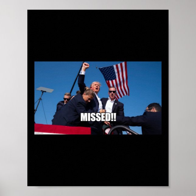 Poster Trump Shot 2024 (Devant)
