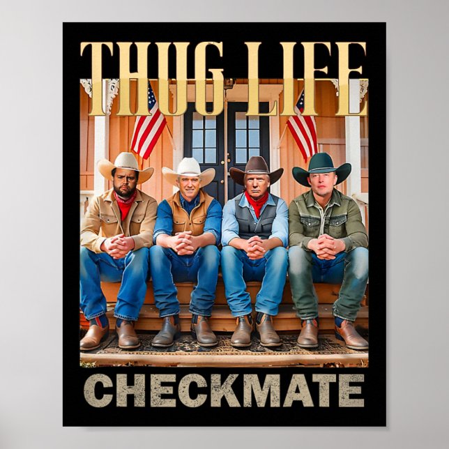 Poster Trump Squad Thug Life Trump Vance Kennedy Elon (Devant)