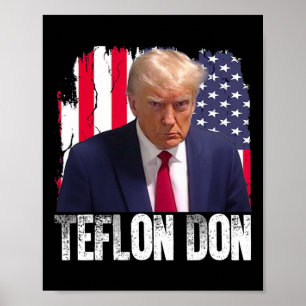 Poster Trump Teflon Don républicain Donald Trump Non Coup