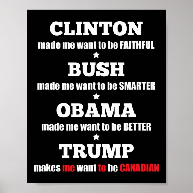 Poster Trump Teigne Politique Pour Les Indépendants Et Le (Devant)