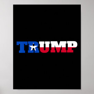Poster Trump Texans pour Trump