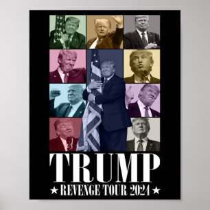 Poster Trump The Revenge Tour 2024 drôle