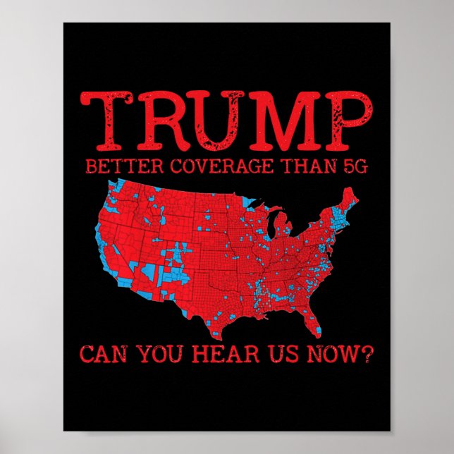 Poster Trump : une meilleure couverture que la 5g Carte é (Devant)