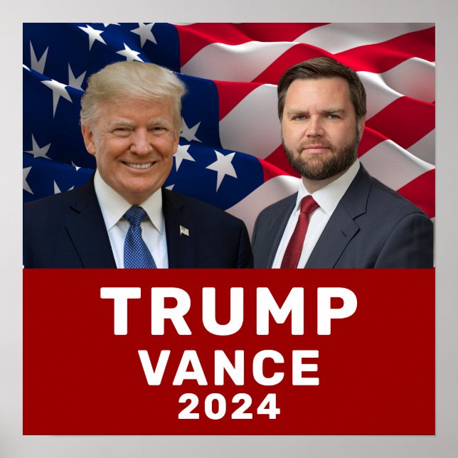 Poster Trump Vance 2024 (Devant)