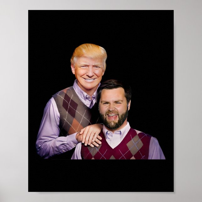 Poster Trump Vance 2024 Brothers Funny Parody Trump J.d. (Devant)