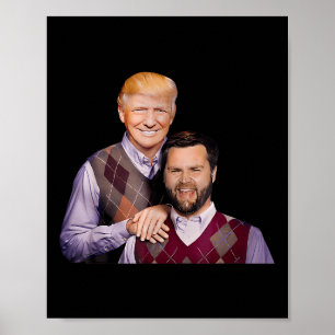 Poster Trump Vance 2024 Brothers Funny Parody Trump J D V