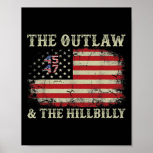 Poster Trump Vance 2024 Donald Trump J.d. Vance Outlaw An