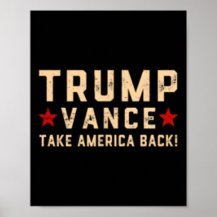 Poster Trump Vance (avant et Byck) Ça va prendre un crimi