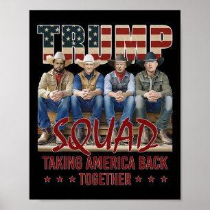 Poster Trump Vance Kennedy Elon Squad Reprend l'Amérique