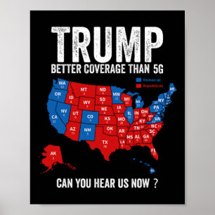 Poster Trump vaut mieux couvrir que 5 g Trump Sauver l'Am