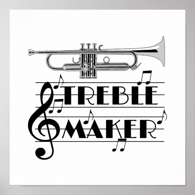 Poster Trumpet Player Treaker (Devant)
