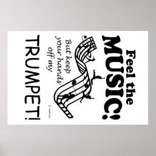 Poster Trumpet Ressent La Musique