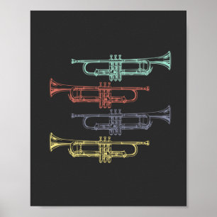 Poster Trumpet Vintage