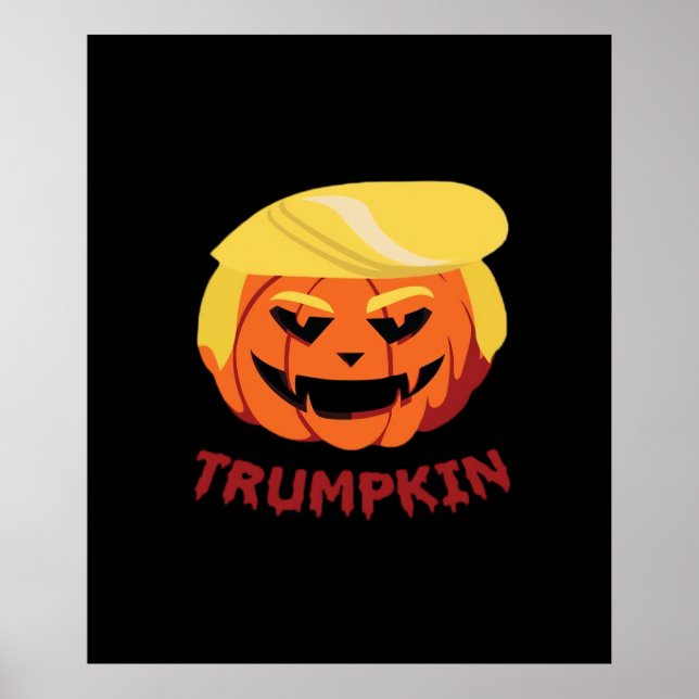Poster Trumpkin Effrayant Halloween cadeau classique (Devant)