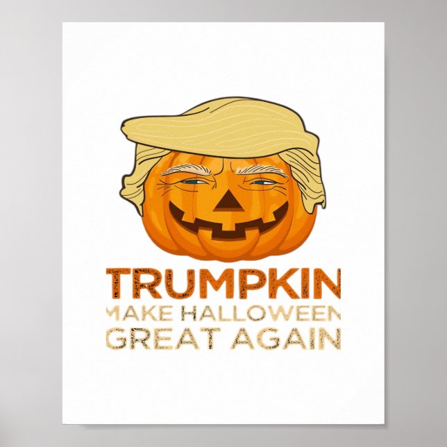 Poster Trumpkin Halloween Funny Classic (Devant)