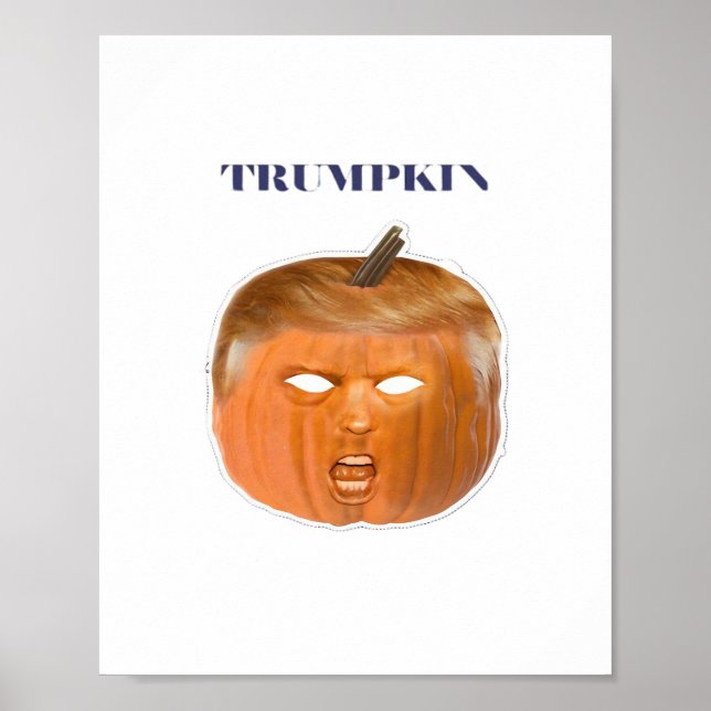 Poster Trumpkin Halloween Masque Classique (Devant)