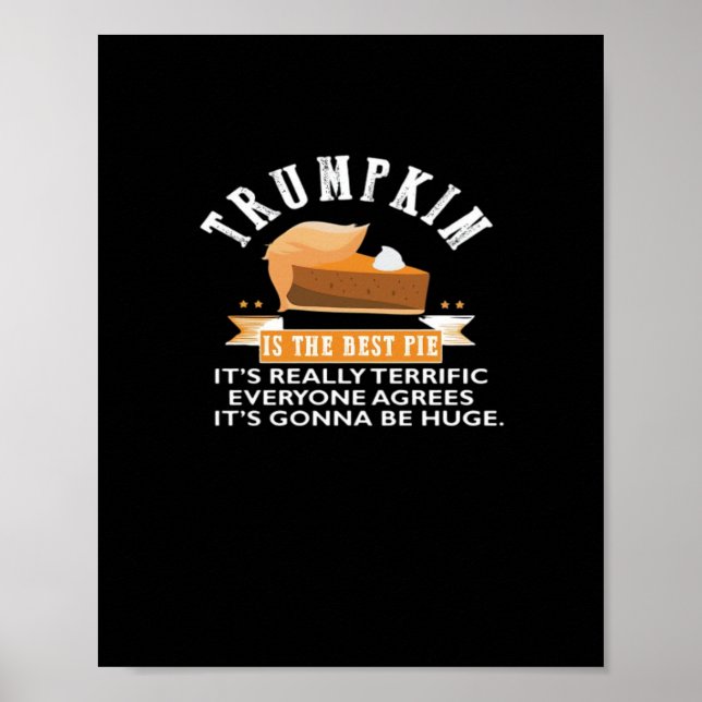 Poster Trumpkin Pie Rendre Thanksgiving Grand Encore Un D (Devant)